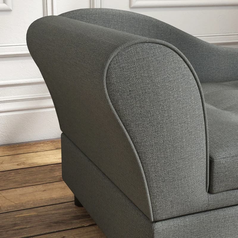 PawHut Pet Sofa with Storage — Grey view 3