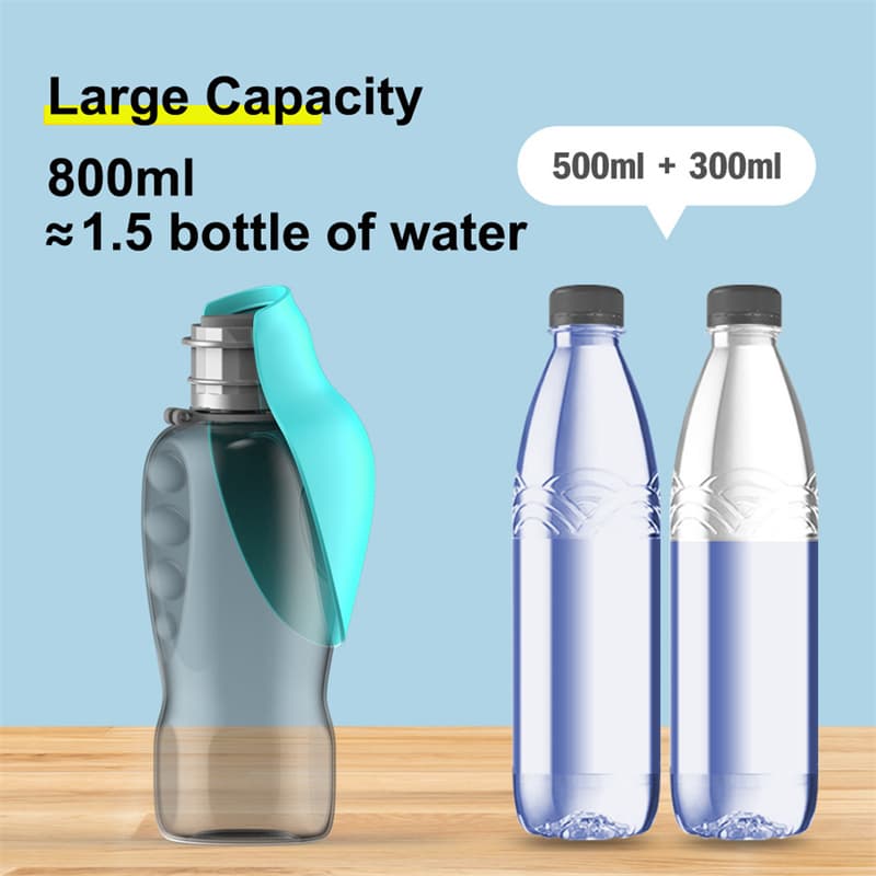 800ml Portable Dog Water Bottle — Leakproof view 3