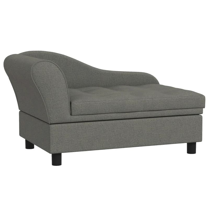 PawHut Pet Sofa with Storage — Grey