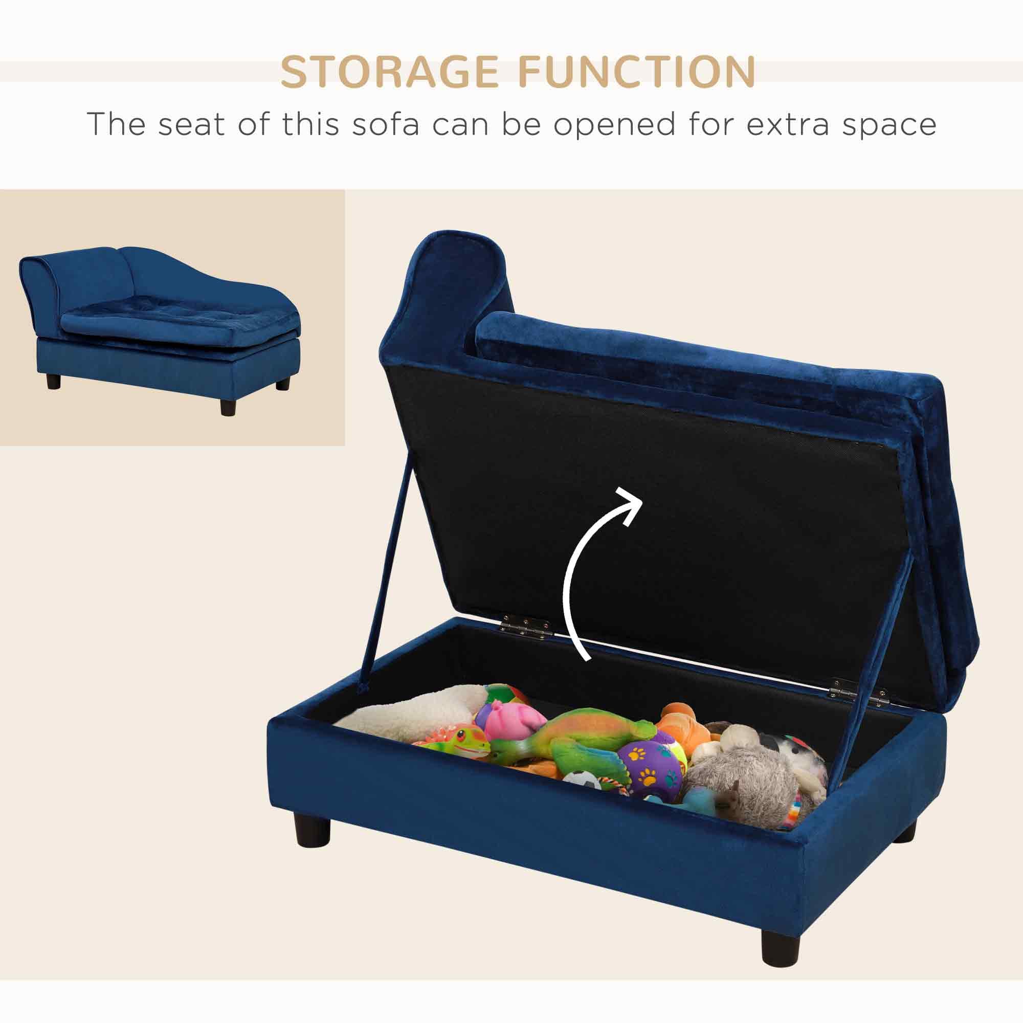 Luxury Dog Bed with Hidden Storage view 2