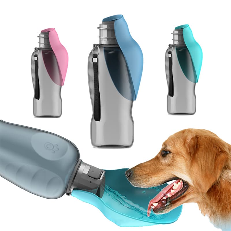 800ml Portable Dog Water Bottle — Leakproof