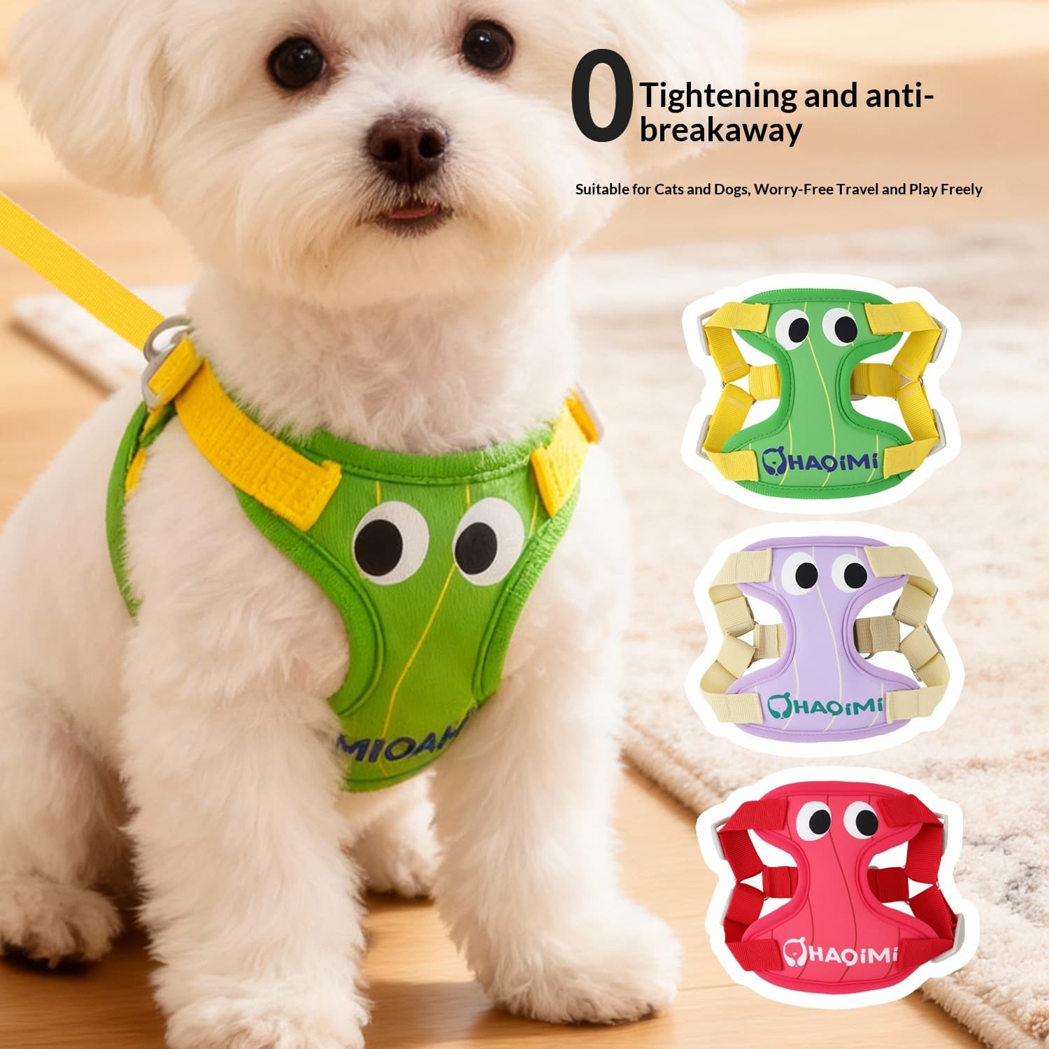 Cute Bear Vest Harness — Small Dogs